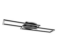 Reality, Plafón, Rigido incl. 1 x LED,SMD,22,0 Watt,2700-6000K,2800 Lm. Cuerpo: Metal, estera negra A:60,0cm, L:13,0cm, A:6,0cm Mando a distancia,Regulador integrado,Color de luz infinitamente var