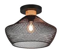 Reality, Plafón, Valeria 1xE27, max.40,0 W Metal, estera negra, Cuerpo: Metal, estera negra Ø:35,0cm, A:26,5cm IP20,Sin bombilla