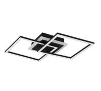 Reality, Plafón, Venida incl. 1 x LED,SMD,25,0 Watt,3000K,3000 Lm. Cuerpo: Metal, estera negra A:57,5cm, L:35,0cm, A:7,5cm Regulable mediante interruptor