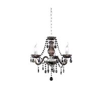 Araña con brazos 3 luces classic lüster cromo negro colgantes decorativos trio lighting