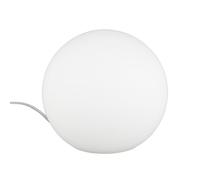 Reality R5220-07 PingPong - Lámpara de Sobremesa con Bombilla E27 no Incluida, 25 W, 230 V E, IP20, Vidrio, color Blanco, 18,5 x 20 x 20 cm, Diámetro 20 cm