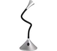 Reality R52391187 Viper - Lámpara de sobremesa con versión aplique LED, 1 x 3 W SMD, IP20, 260 lúmenes, 3000K, 230 V, color plateado