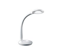 Reality R52721101 Cobra - Lámpara de sobremesa, bombilla incluida, SMD, LED, 3 W, 300 lm, 3000 K, 230 V IP20, alto 46,5 cm, diámetro 13 cm, plástico, blanco