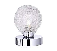 Reality R59321106 Wire - Sobremesa, bombilla incluida, G9, Halógeno, 28 W, 370 lm, 2800 K, 230 V, C, IP20, alto 13.5 cm, diámetro 10 cm, metal, cromo