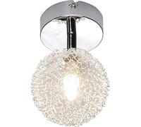 Reality R81321106-Foco 1 luz, IP20, G9, Eco halógeno, 370 lúmenes, 2800K, 230 V, Color Cromo, 28 W