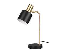 Reality, Sobremesa, Adam 1xE14, max.10,0 W Cuerpo: Metal, negro oro A:14,0cm, L:28,0cm, A:43,5cm Interruptor,IP20,Sin bombilla