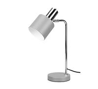 Reality, Sobremesa, Adam 1xE14, max.10,0 W Metal, Cromo, Cuerpo: Metal, Gris A:14,0cm, L:28,0cm, A:43,5cm Interruptor,IP20,Sin bombilla