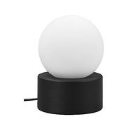 Reality, Sobremesa, Countess 1xE14, max.25,0 W Cristal, Blanco, Cuerpo: Metal, estera negra Ø:12,0cm, A:17,0cm ON/OFF Touch,IP20,Sin bombilla
