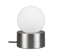 Reality, Sobremesa, Countess 1xE14, max.25,0 W Cristal, Blanco, Cuerpo: Metal, Níquel mate Ø:12,0cm, A:17,0cm ON/OFF Touch,IP20,Sin bombilla