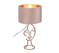 Reality, Sobremesa, Mary 1xE27, max.60,0 W Tela, beige, Cuerpo: Metal, beige Ø:24,0cm, A:45,5cm Cable de interruptor,IP20,Sin bombilla