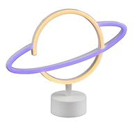 Reality, Sobremesa, Planet incl. 1 x LED,SMD,1,6 Watt,20 Lm. Cuerpo: Plástico, Blanco A:29,0cm, L:8,0cm, A:24,5cm, Ø:8,5cm Interruptor,Conexión USB,IP20