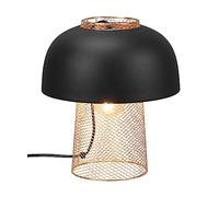 Reality, Sobremesa, Punch 1xE27, max.25,0 W Cuerpo: Metal, estera negra Ø:25,0cm, A:28,0cm Cable de interruptor,IP20,Sin bombilla