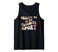 Reality TV es mi Deporte Favorito Groovy fanático del Reality Show Camiseta sin Mangas