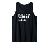 Reality TV Viendo Leyenda Divertido Reality Show Fan Broma Camiseta sin Mangas