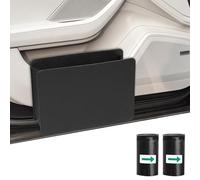 Realjoy Cubo de basura para coche pequeño, plegable con 100 bolsas de basura, mini cubo de basura para coche de piel, organizador multiusos para maletero de coche, accesorios interiores