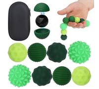 Realjoy - Juego de 8 juguetes magnéticos antiestrés, bolas magnéticas con revestimiento de silicona, para niños y adultos, juguete antiestrés y antiansiedad (verde)