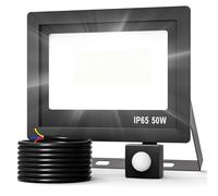 Realky LED Foco Exterior con Sensor de Movimiento, 3000LM Foco Proyector, IP65 Impermeable, 6500K Blanco Frío para Casa, Garaje, Patio, Terraza, Campo