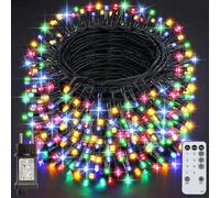 Realky Luces de Navidad, 62.2M 520 LED Luces de Arbol de Navidad, 8 Modos con Función de Memoria y Control Remoto Luz Cadena Ligera para Jardín, Balcón, Interior, Boda, Fiesta - Multicolor