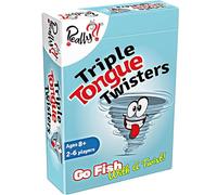 Really?! Fun Family Games Go Fish With A Twist - Juego de cartas Triple Tongue Twisters - Discurso de fiesta - Juego de memoria para niños de 8 9 10 11 12 años en adelante - Juegos de viaje familiares