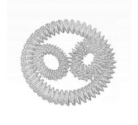 Really Leasure Juego de anillos de energía - Pulsera (plata) + anillo (plata grande) + anillo (plata pequeña) / anillo de acupresión / Masajeador / Pulsera de masaje / Anillo de plata