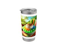 Really Like Cendol Southeast Asia - Golosina de postre helado Vaso térmico de acero inoxidable de doble pared