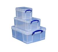 Really Use Box bns9337 Caja Juego de 3, 3 L, 9 L, 18 L