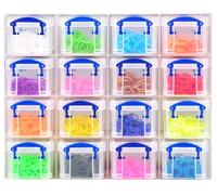 Really Useful 0.14x16CORG - Organizador para cajas (incluye 16 cajas de 0,14 l), transparente