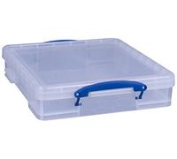 Really Useful Box Almacenamiento de plástico transparente de 7 litros, 40 x 35 x 8,5 cm