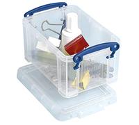 Really Useful - Caja de almacenaje (10 unidades), transparente, transparente, 0.7 Litre