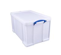 Really Useful - Caja de almacenamiento de plástico (84 L), color blanco