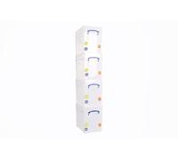 Really Useful - Caja de almacenamiento de plástico de 19 litros con tapa XL transparente (paquete de 4)