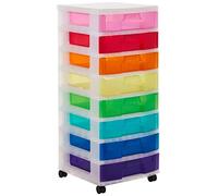 Really Useful - Torre de almacenamiento para scrapbook (8 x 9 litros, 395 x 420 x 905 mm), color del arco iris