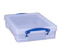 Really Useful UB4LC - Caja para material de oficina, transparente, 4L