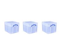 Really Useful XL de 35 Caja de almacenamiento, transparente, paquete de 3