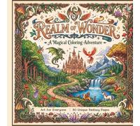 Realm of Wonder- A Magical Coloring Adventure: Mystical Creatures & Moonlit Magic: A Fantasy Coloring Book Featuring Dragons, Fairies, Unicorns, Mermaids, and Enchanted Realms