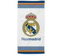 Realmadrid - Toallas Playa de Varios Estilos y Colores - Productos Oficiales con Licencia (White & Spain, 70 X 140)