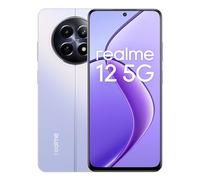 realme 12 Teléfono Móvil 5G, 8+256GB, 108 MP para Retratos nítidos, Pantalla FHD+ fluida a 120 Hz, MediaTek Dimensity 6100+ 5G, Gran batería de 5000 mAh, Carga SUPERVOOC de 45 W, Morado