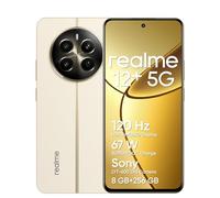 realme 12+ Teléfono Móvil 5G, 8+256GB, Cámara para Retratos Sony LYT-600 OIS, Pantalla AMOLED ultrafluida de 120 Hz, Conjunto de Chips Dimensity 7050 5G, 5000 mAh, NFC, Beige, no Incluye Adaptador