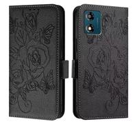 Realme 13 Pro/13 Pro+ 5G - Funda de piel sintética de alta calidad con diseño de flores en relieve, absorción de golpes, con soporte para tarjetas, funda protectora magnética Realme 13 Pro/13 Pro+ 5G,
