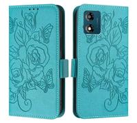 Realme 13 Pro/13 Pro+ 5G - Funda de piel sintética de alta calidad con diseño de flores en relieve, absorción de golpes, con soporte para tarjetas, funda protectora magnética Realme 13 Pro/13 Pro+ 5G
