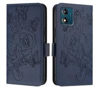 Realme 13 Pro/13 Pro+ 5G - Funda de piel sintética de alta calidad con diseño de flores en relieve, absorción de golpes, con soporte para tarjetas, funda protectora magnética Realme 13 Pro/13 Pro+ 5G
