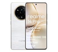 realme 14 Pro 5G Smartphone, 12+512GB, Cámara Sony IMX882 OIS de 50MP, Dimensity 7300, Pantalla Curva 120Hz, Resistente al Agua IP69, Batería 5260mAh, Carga Rápida 45W SUPERVOOC, Beige