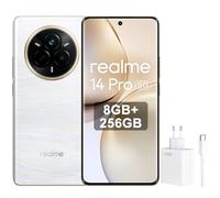 realme 14 Pro Smartphone 5 g, 8 + 256 GB, blanco, cámara Sony IMX882 OIS AI, diseño de cambio de color sensible al frío, batería de 5260 mAh, IP69, pantalla de protección ocular de 120 Hz, exclusivo