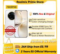 realme 14 Pro Plus 5G Smartphone Global Version Android NFC Original Snapdragon 7s Gen 3 6.83'' 120Hz OLED Display 50MP Camera 12GB+512GB Pearl White 6000mAh