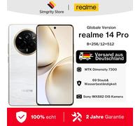 realme 14 Pro smartphones 5g android 15 MTK Dimensity 7300 Sony IMX882 OIS cámara IP69 5260mAh/6000mAh Batería 45W SUPERVOOC Gris