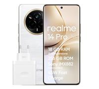 realme 14 Pro Teléfono Móvil 256 GB, Pantalla Curva 6.77" 120Hz, Cámara Sony 50MP con OIS, Dimensity 7300, IP69, Carga SUPERVOOC 45W, NFC, Smartphone Android, Beige (Versión ES)