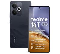 realme 14T 5G Smartphone 8+256GB,Dimensity 6300 5G Chipset,50MP Ai Camera,6.67'' 120Hz Super AMOLED Display,5260mAh Massive Battery,Dual Sim,NFC,Negro