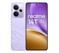 realme 14T Smartphone 5g, 8+256GB,Batería 5260 mAh,Procesador Dimensity 6300,IP69, Cámara de 50MP,Pantalla AMOLED para Esports de 120 Hz,Morado relámpago,Exclusivo de Amazon (Sin Adaptador)