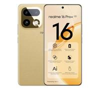 realme 16 Pro+ 5G Smartphone 12GB + 512GB, 200MP LumaColor Cámara + 50MP, Teléfono Móvil con Procesador Snapdragon® 7 Gen 4, Batería 7000mAh y Carga de 80W, Móviles de 6.8" 144Hz AMOLED Pantalla, Oro