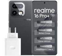 realme 16 Pro+ 5G Smartphone, 12GB+512GB, Grey | Cámara LumaColor 200 MP, Teleobjetivo 50 MP, Pantalla AMOLED 6,8" 144 Hz, Batería 7000mAh, Carga rápida 80W, IP69